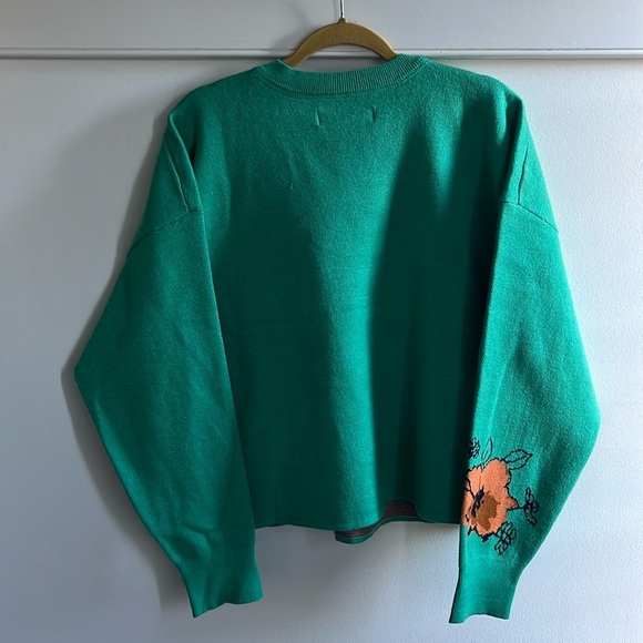 Anthropologie x Sonal Nathwani Camryn Cropped Crewneck Sweater Size XL NWT - Picture 12 of 15